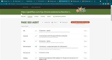 seoquake safari extension